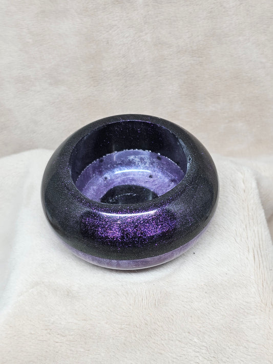 Votive/Planter - Purple/Black