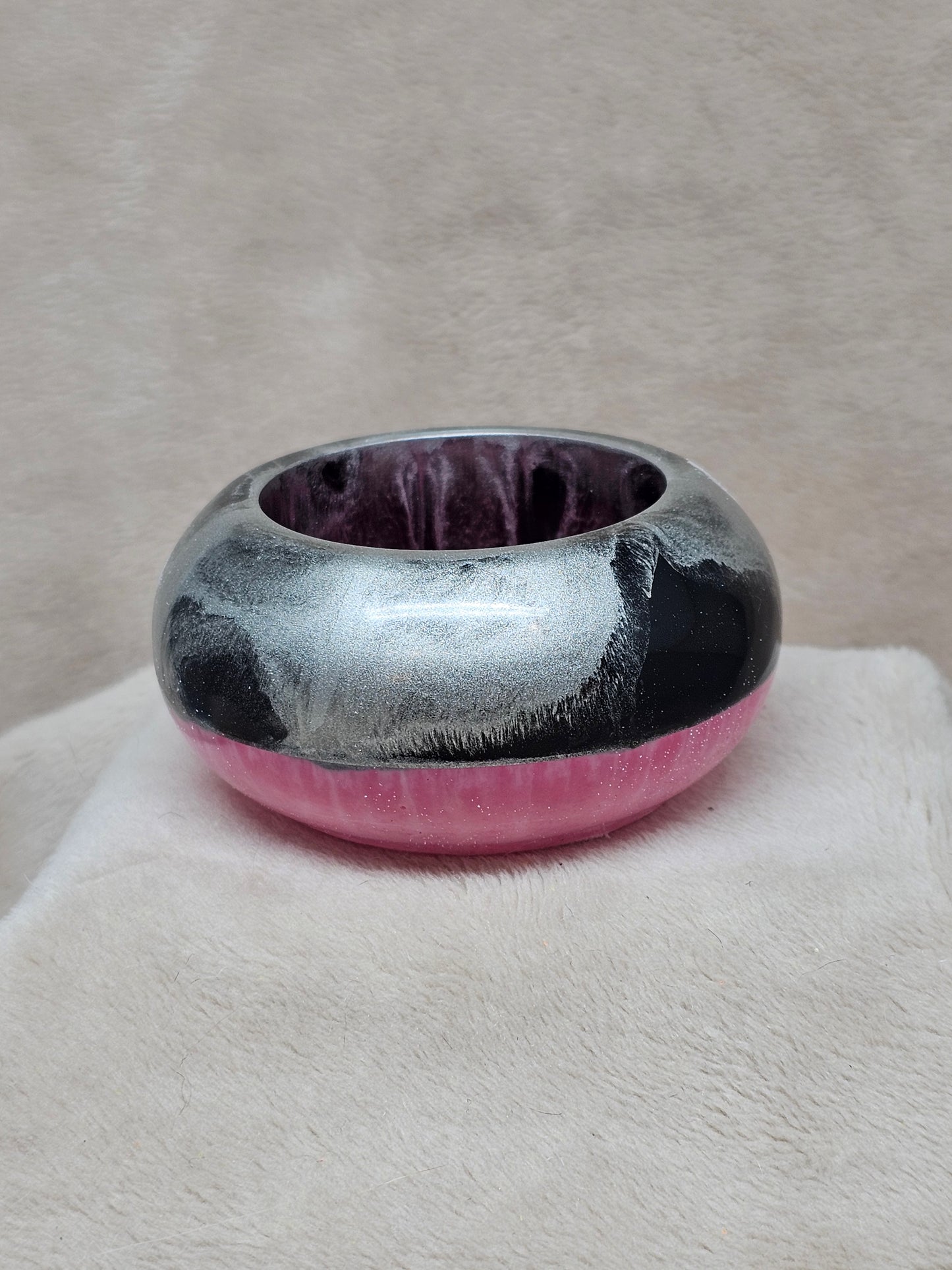 Votive/Planter - Pink/Silver