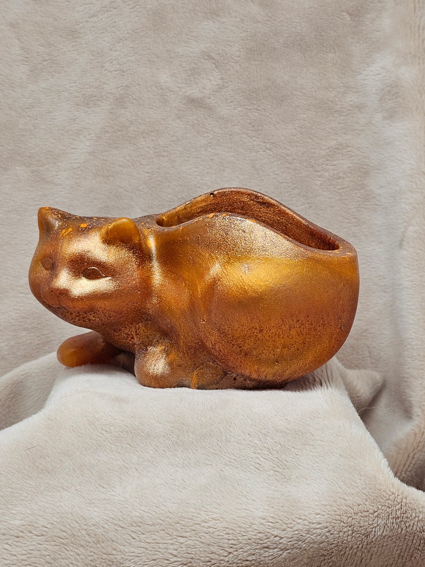 Votive/Planter - Cat (Orange)