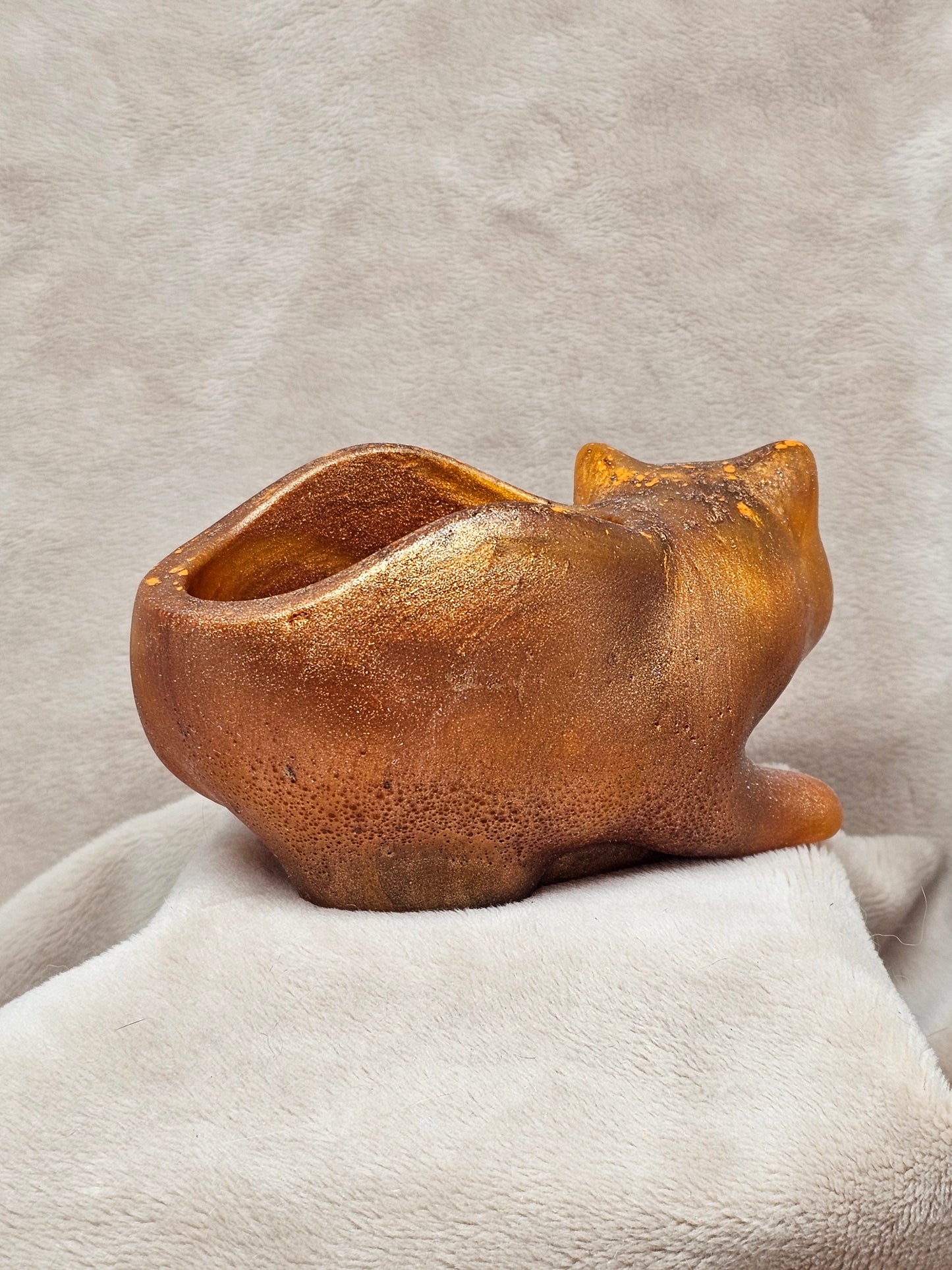 Votive/Planter - Cat (Orange)