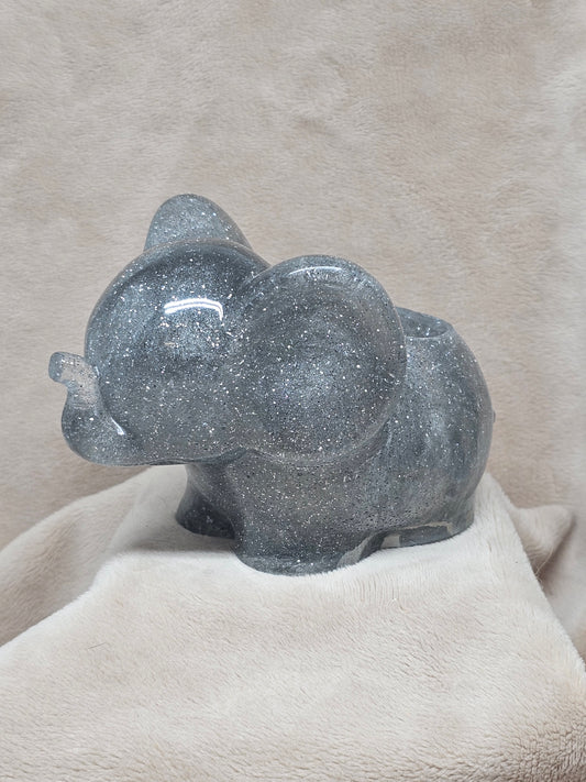 Votive/Planter - Elephant (Silver)