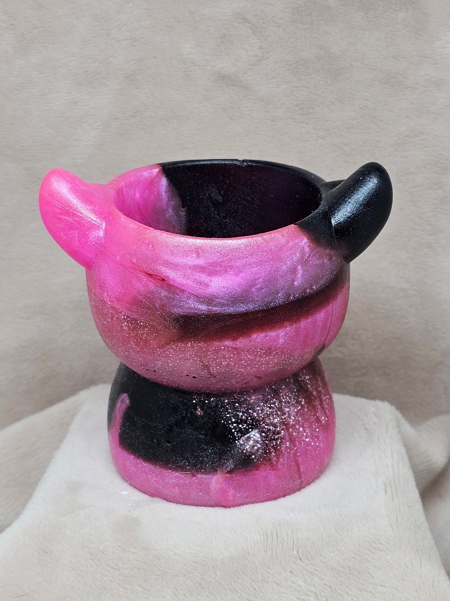 Votive/Planter - Hippo (Pink)