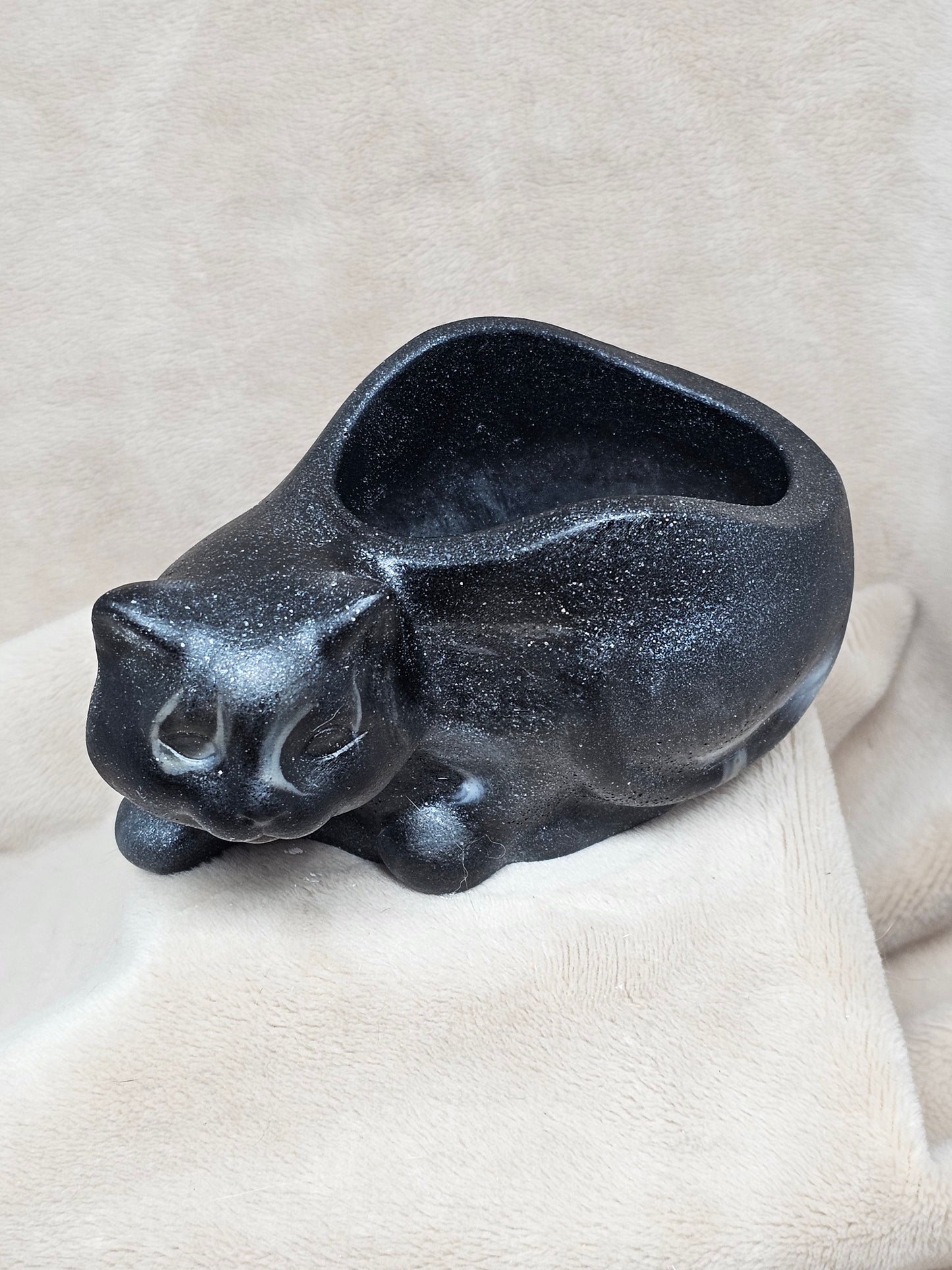 Votive/Planter - Cat (Black)