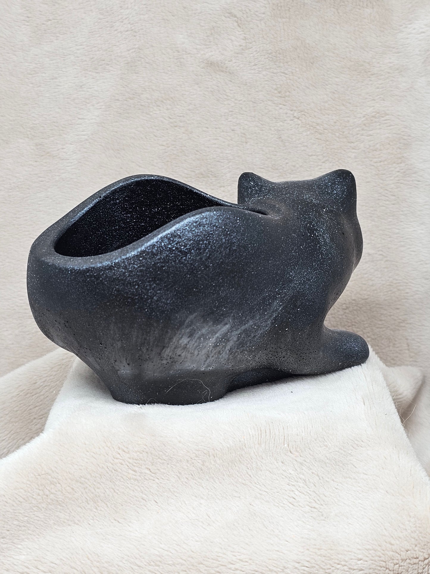 Votive/Planter - Cat (Black)