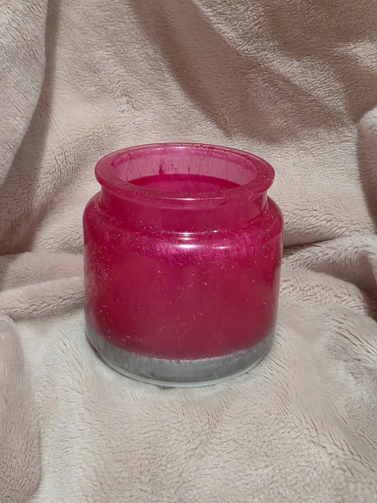 Votive/Planter - Fuchsia & Silver