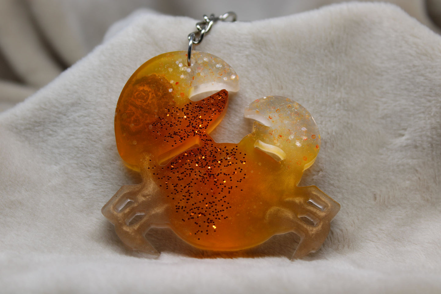 Zodiac Keychain - Cancer - Orange