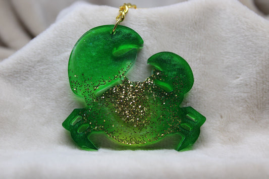 Zodiac Keychain - Cancer - Green