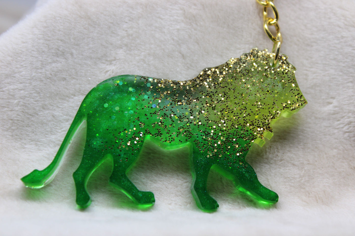 Zodiac Keychain - Leo - Green