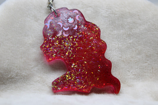 Zodiac Keychain - Virgo - Red