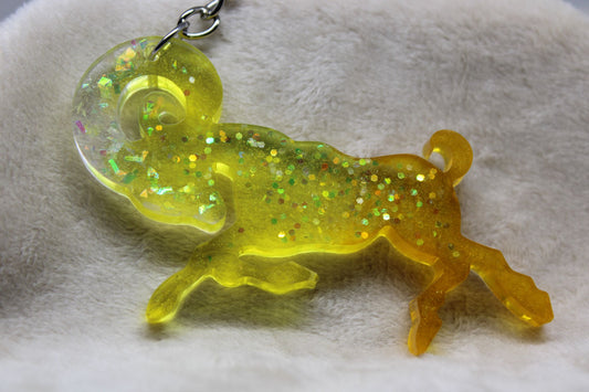 Zodiac Keychain - Aries - Yellow