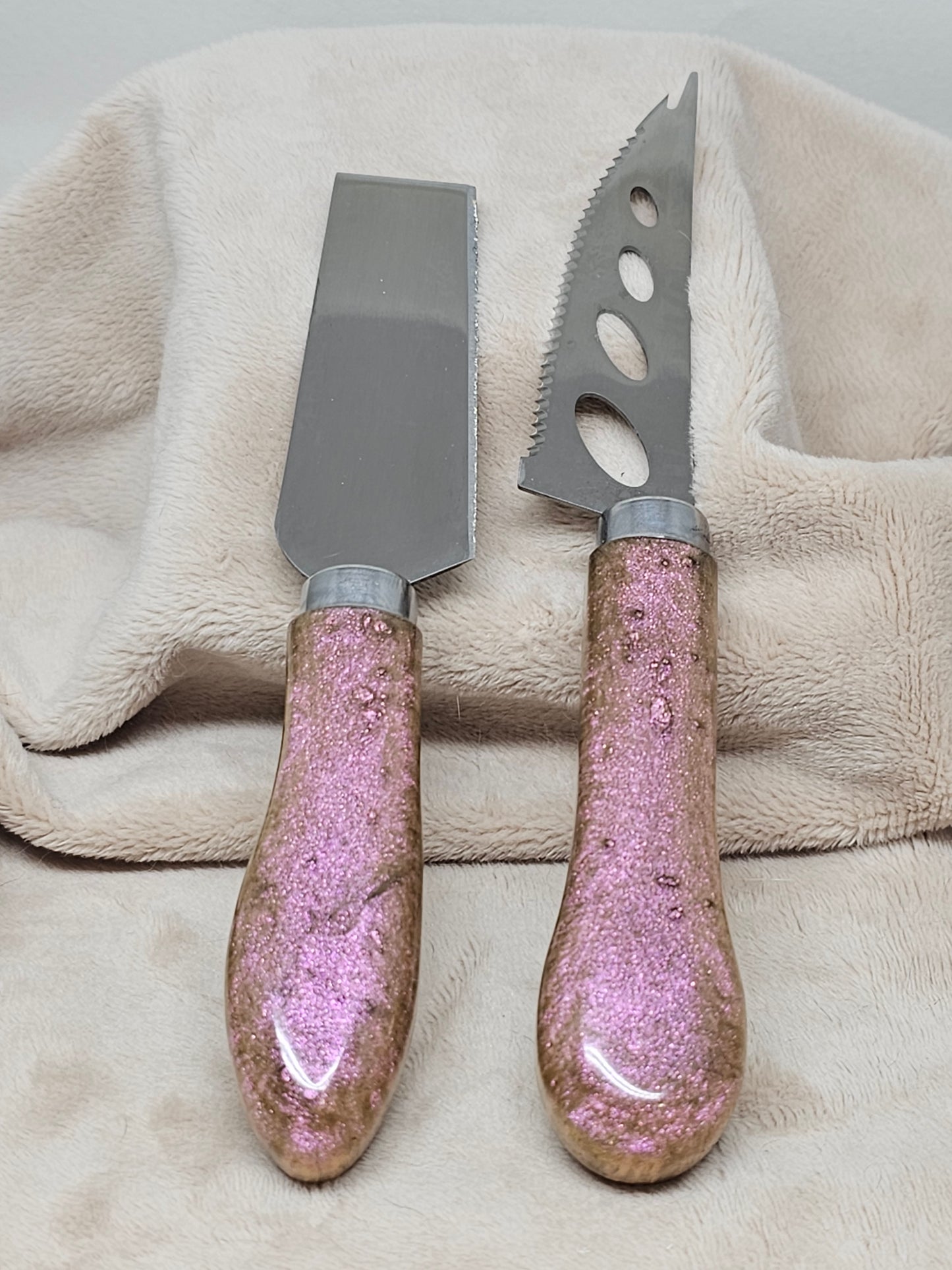 Cheese Knives (Set) - Iridescent Pink